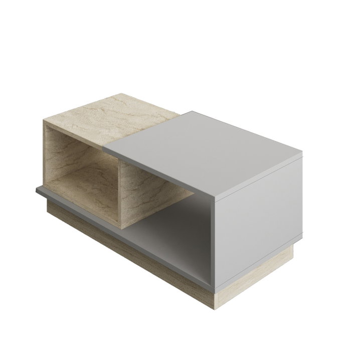 Hanah Home Mesa de Centro Consept Travertino y Gris Hanah Home Mesa de Centro Consept Travertino y Gris